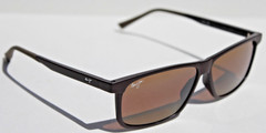 MAUI JIM Pulama POLARIZED Sunglasses H618-01 Matte Brown/HCL Bronze NEW Italy