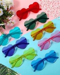 16 Pair Heart Shaped Sunglasses Bulk Witch Birthday Party Sunglasses Candy Co…