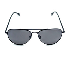 Luenx 2610 Classic Gray UV Lens Black Aviator Men’s Fashion Sunglasses 60-15-145