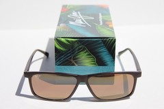 MAUI JIM Pulama POLARIZED Sunglasses H618-01 Matte Brown/HCL Bronze NEW Italy