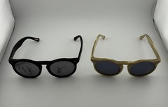 2 Pairs Krewe Du Optic Toulouse Sunglasses Black/ Cream