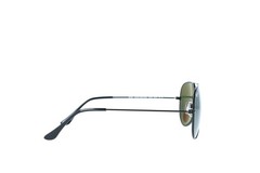 Ray-ban Rb3025 002/58 Black Aviator Polarized Sunglasses 58-14-135