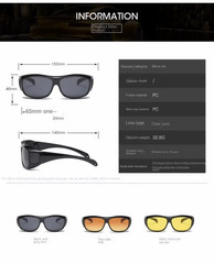 New Medium-Large FIT OVER Sunglasses Cover Prescription RX Eye Glasses Men Women