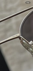 CARTIER 18k Solid White 18k Gold Aviator Sunglasses Retail $10,776 !!!