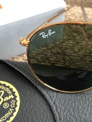 New Ray-Ban RB3447 Round Metal Green G15 Sunglasses