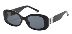 Quality Sunglasses Women Men Luxury Brand Designer Trendy Rhinestone Oval UV400