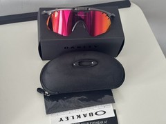 Oakley Mag Metal Black Frame Sunglasses Red/Orange Magnesium Lenses Made In USA