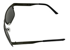 Guess Mens Satin Grey Rectangle Wrap Sunglasses, Silver Mirror Lens. GF0197. 20C