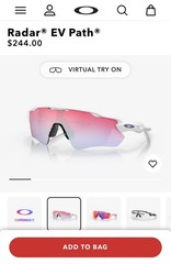 Oakley Radar EV Path Polished White/Prizm Snow Sapphire Sunglasses OO9208-4738