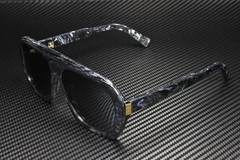 DUNHILL DU0022S 003 Rectangular Squared Black White Silver 59mm Men’s Sunglasses