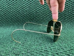 Vintage Ray-Ban Bausch & Lomb B&L Made in USA Gold Aviator Sunglasses 62-14