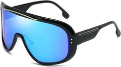FUTURISTIC OVERSIZED ONE PIECE SHIELD LENS WRAP AROUND SPORT DESIGNER SUNGLASSES