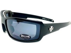 MOTORCYCLE BIKER Riding Padded Safety Protective SUN GLASSES GOGGLES Dark Lens