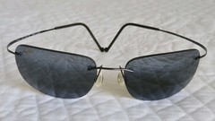 RARE Maui Jim MJ-SPORT MJ-502-02 PURE TITANIUM Frames/Rimless Lenses