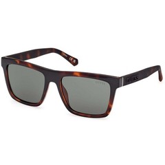 Guess Men’s Sunglasses Dark Havana Injected Plastic Rectangular GU00166 5552N