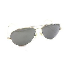 General Optical Gold Aviator Sunglasses Gray Lens 130 USA Designer Men Women