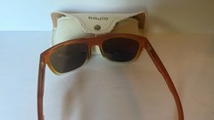 New $219 Bajio Chalem Sunglasses Polarized Poly Nylon Frame Shades Orange Green
