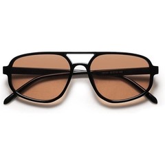 Men’s Sunglasses Designer Hip Hop Black Frame Champagne Lens Classic Pilot Style