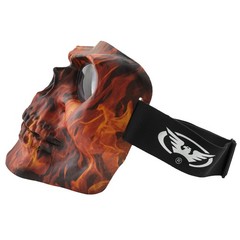 Global Vision Skull Mask Motorcycle Full Face Coverage Riding Goggles Matte F…