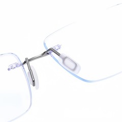 Rimless Polarized Sunglasses Magnet Clip-on Eyewear Fashion Metal Frame Glasses