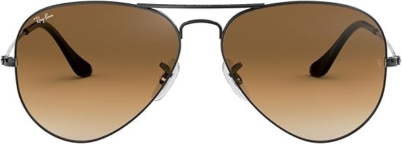 Ray-Ban RB3025 004/51 58 Aviator Gunmetal / Light Brown Gradient NEW w/ Tags