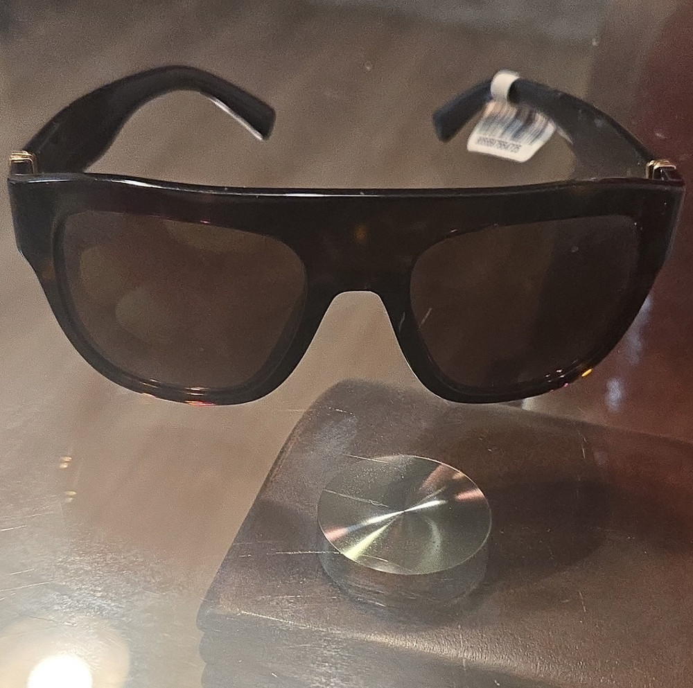 Dolce & Gabbana DG4398 502/73 Square Sunglasses Black/Brown Tinted 54/21