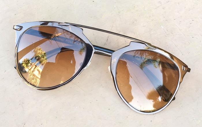 NEW Large Aviator Mirror So Reflected Famous Hipster Glasses Sunglasses 10096 IT