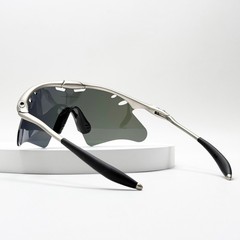 Oakley Mag X-Metal Sunglasses Silver Frame Blue Lens New Rare