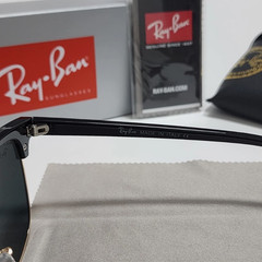 Ray-Ban RB3016 Sunglasses Clubmaster Classic Black Frame Glass Black Lens51-21mm