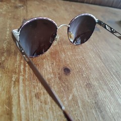 Emporio Armani Dark Brown Sunglasses Ladies Round Boston