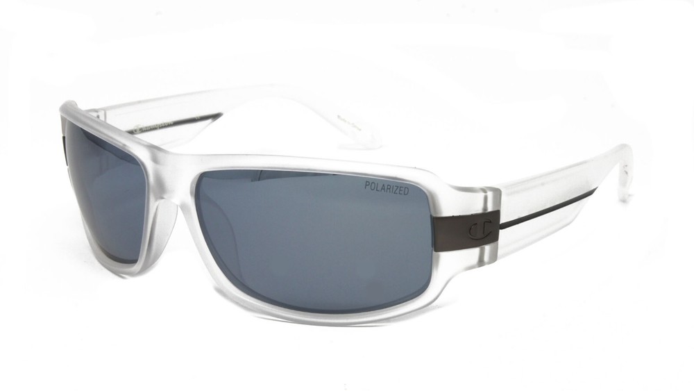 Champion Men’s Sunglasses NOIZ 02 Matte Crystal Polarized Lens 63mm NEW!