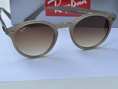 NEW Ray-Ban RB2180 6166/13 Polished Light Brown / Gradient Brown Sunglasses 49mm