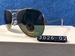 Ray-Ban Aviator Sunglasses RB3026 Large 62-14mm Gold Frame & Green Lenses 140MM