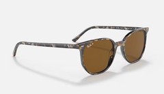 **NEW** Rayban Elliot 1357/57 52 Polished Havana Brown Grey Rb2197 Ray-Ban