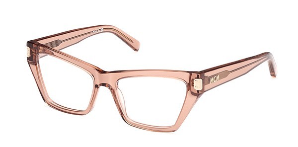MCM MW5005 072 Transparent Pink Square Cateye Eyeglasses 53-16-140 RX