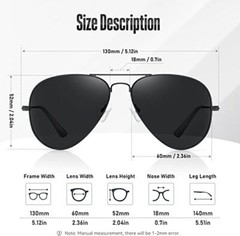 Tac HD Polarized Aviator Sunglasses for Women Men Unisex Sports Driving Sunglass