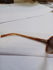 WMP Sydney Crystal Brown Brown Gold Gradient Lens 54-20-144 Polarized Suglasses