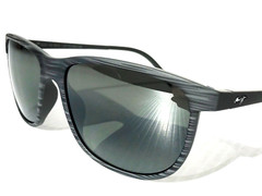 NEW Maui Jim LELE KAWA Grey Stripe POLARIZED Neutral Grey GLASS Sunglass 811-11D