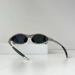 Oakley Penny X-Metal Sunglasses Silver Frame Black Lens Classic