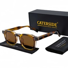 CATERSIDE Fashion Men Sunglasses Small Frame Square Personalized Design Sun