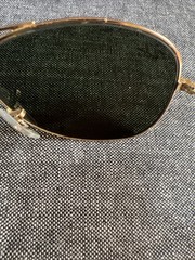 Ray Ban COCKPIT RB3362 001 Gold Metal Frame 59 ▪️14 Green Lenses & Case
