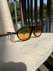 Sunny & Shade Aviator Sunglasses Amber Tinted Lenses 100% UV Protection New