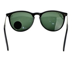 Ray-Ban Women Sunglasses RB4171 Erika Black Frame Polarized Green Lenses 54mm
