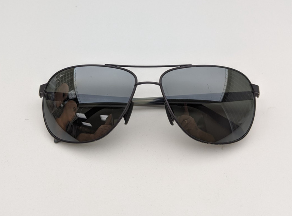 🕶️Made in Italy! Maui Jim MJ728-02S Castles Sunglasses 61/16 140 /EUC108🕶️