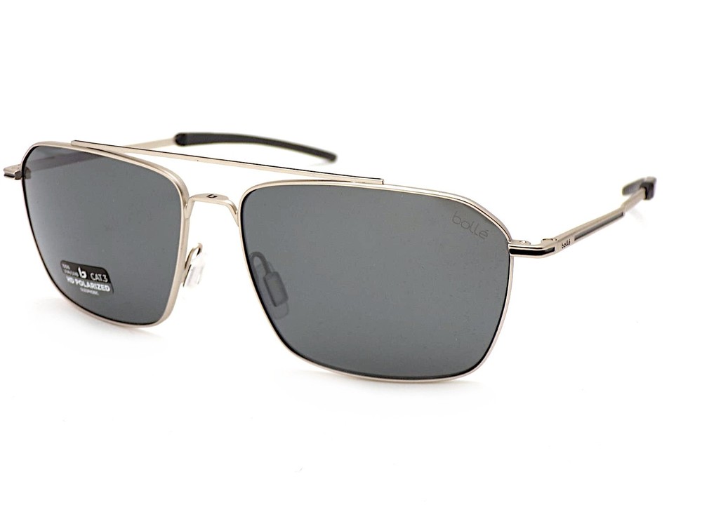 Bolle Polarized Flow Sunglasses Light Matte Gold with TNS Grey Lenses BS141002