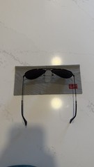 Ray-Ban Aviator Total Black Polarized Sunglasses Metal Frame Black Glass Lens
