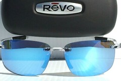 NEW* REVO DESCEND N CLEAR w Blue POLARIZED Lens Sunglass 4059 09 BL