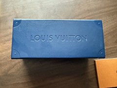 Louis Vuitton Evidence Sunglasses Z0350W Black Acetate Gold Retro Aviator Used