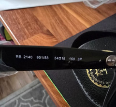 Ray-Ban Original Wayfarer Sunglasses – Black/Green Polarized 58mm (RB2140 901/58
