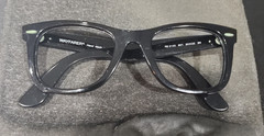 Ray Ban RB2140 901 Black Wayfarer Scratched Sunglasses Frame 50-22